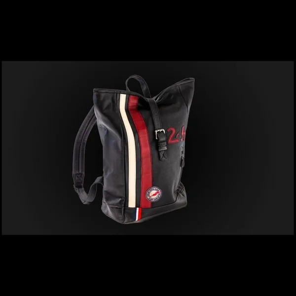 Sac à dos cuir 24h Le Mans - Noir 26064