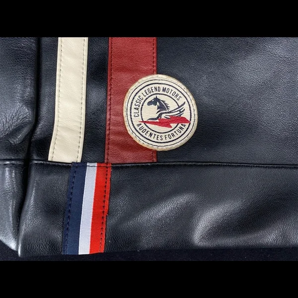 Sac à dos cuir 24h Le Mans - Noir 26064