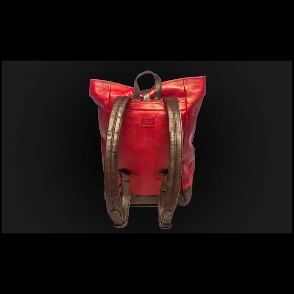 Sac à dos cuir 24h Le Mans - Rouge 26064