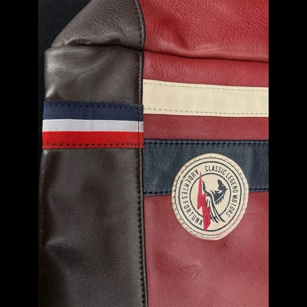 Sac à dos cuir 24h Le Mans - Rouge 26064