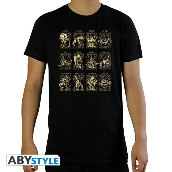 SAINT SEIYA T-shirt 12 Armures d'Or Abystyle