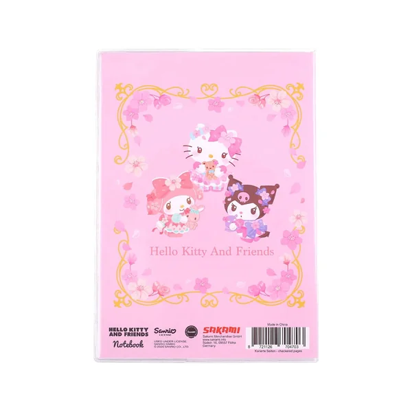 Sanrio carnet Hello Kitty & Friends Sakura Series Holographic Checkered