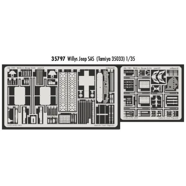 SAS Willys Jeep (pour maquettes Tamiya TA35033)