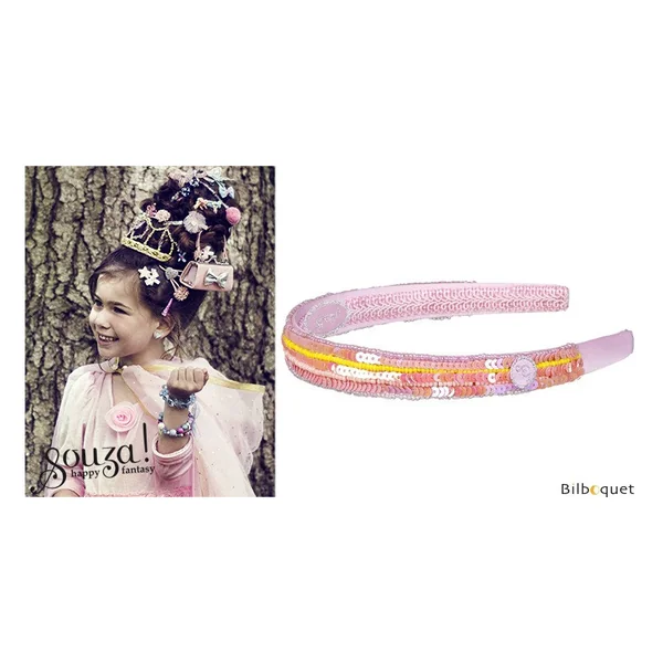 Serre-tête Dorien, flamenco - Accessoire fille