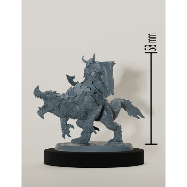 Set cavaliers nains sur dragonneaux de lave