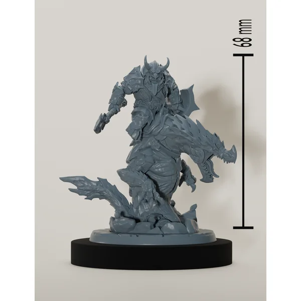 Set cavaliers nains sur dragonneaux de lave