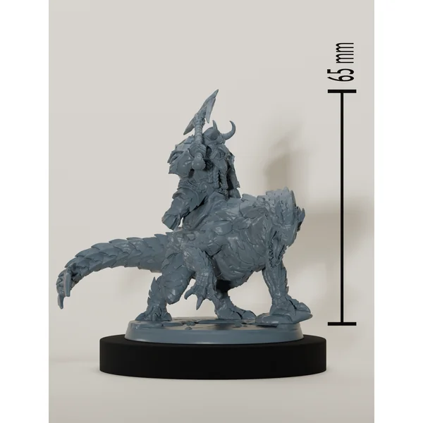 Set cavaliers nains sur dragonneaux de lave
