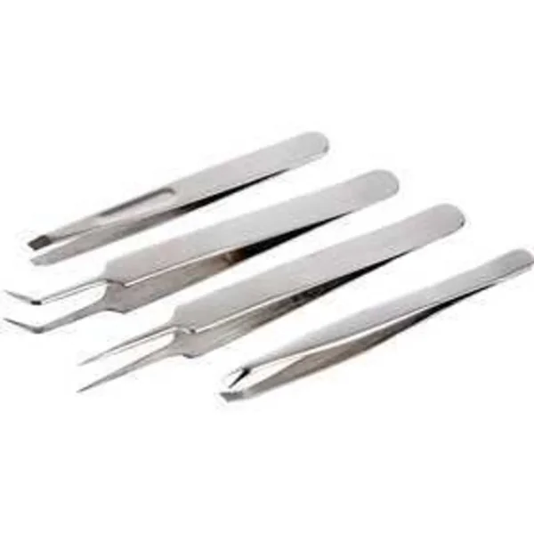 Set de pincettes, L: 9-12 cm, 4assortis