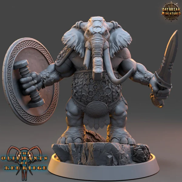 Set éléphant folk