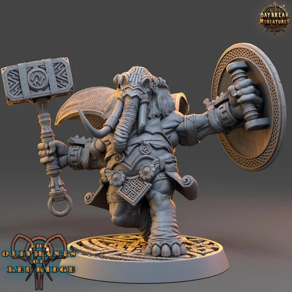 Set éléphant folk