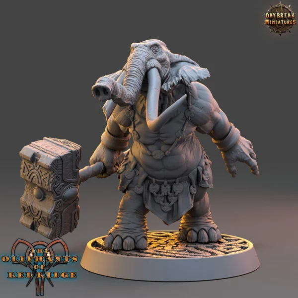 Set éléphant folk