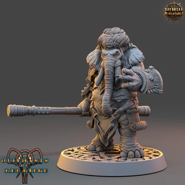 Set éléphant folk
