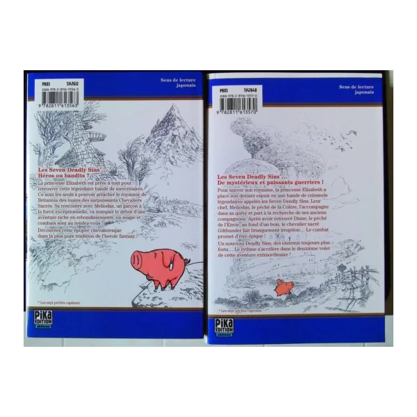 Seven Deadly Sins Tomes 1,2,3 et 4 (titres en description)