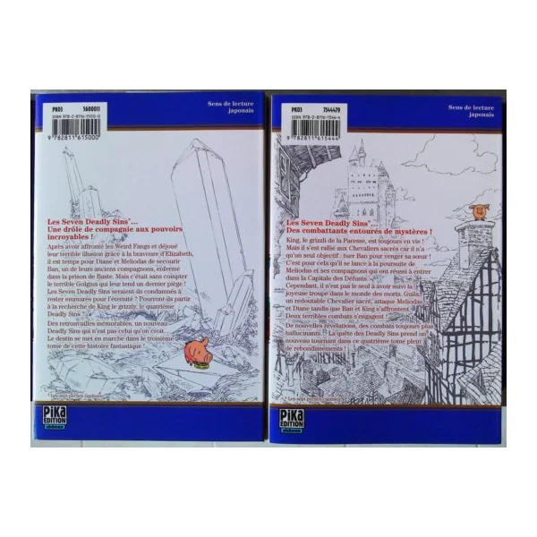 Seven Deadly Sins Tomes 1,2,3 et 4 (titres en description)