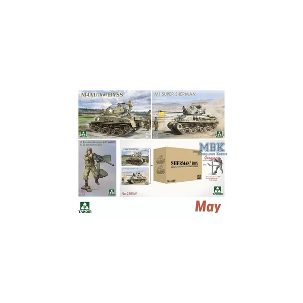 SHERMAN² BOX + 1:16 US Army Tank Crewman