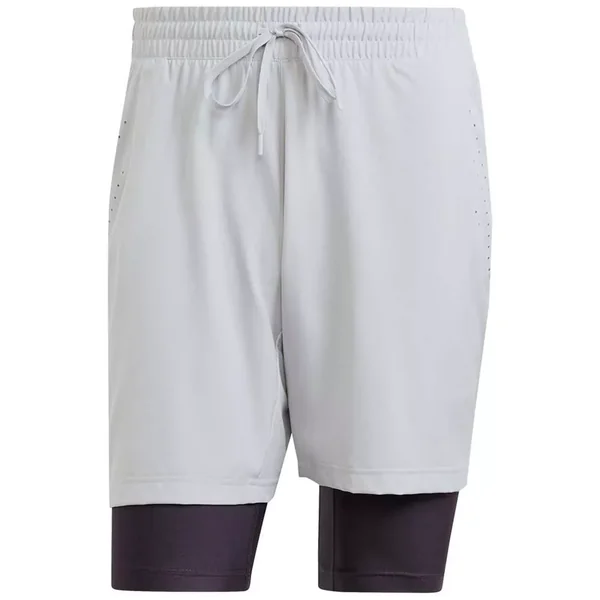 Short Adidas Pro 2N1 Gris / Noir