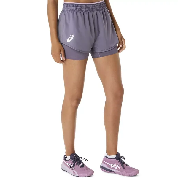 Short Asics Match Femme Violet