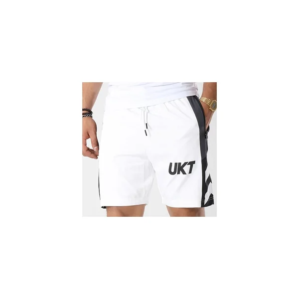 Short Unkut Jail Blanc Noir