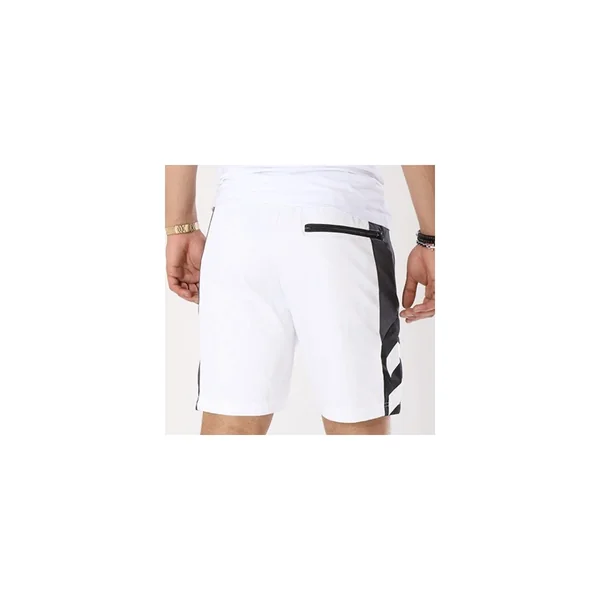 Short Unkut Jail Blanc Noir