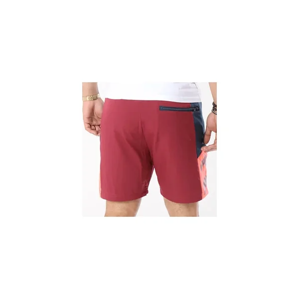 Short Unkut Jail Bordeaux Rose Fluo