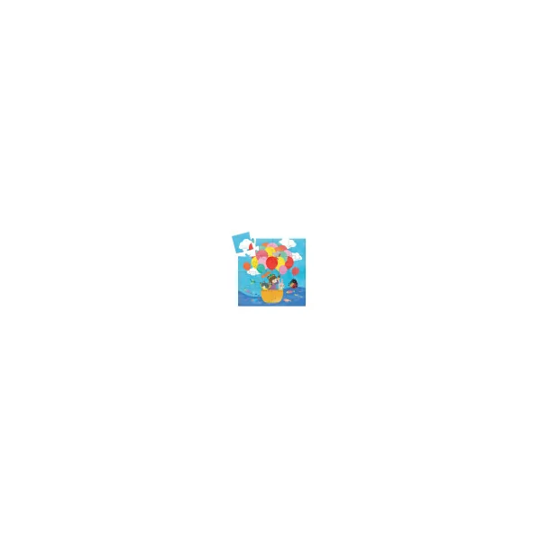 Silhouette Puzzle The hot air balloon 16 pieces