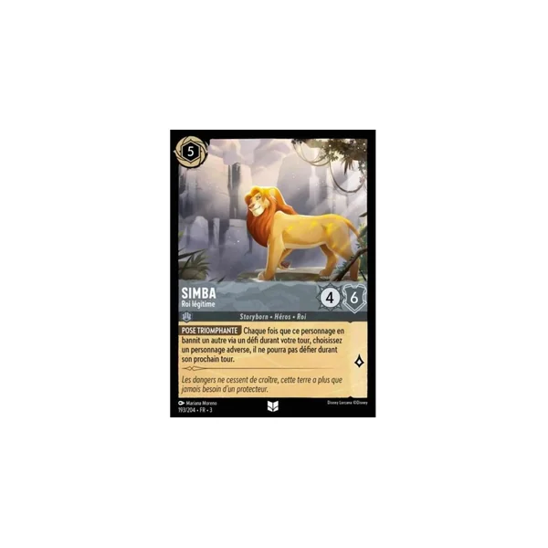 Simba, Roi légitime - 193/204 - ITI - Les Terres d'Encres - Brillante - Premium - Français