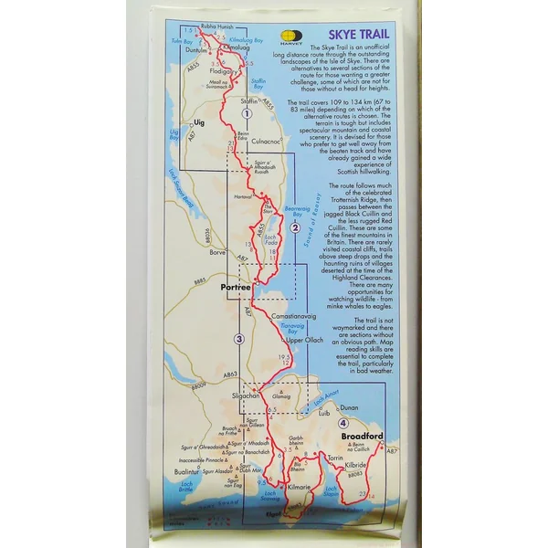 Skye Trail (carte géographique en anglais)