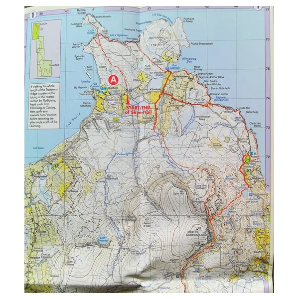 Skye Trail (carte géographique en anglais)
