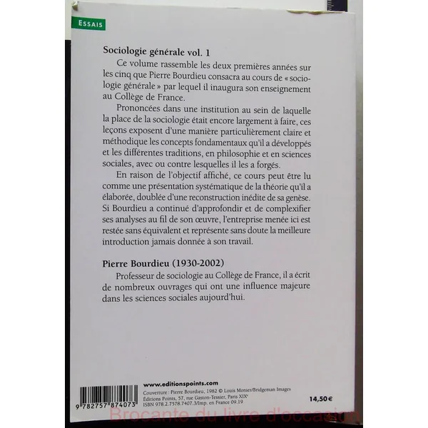 Sociologie générale vol 1--