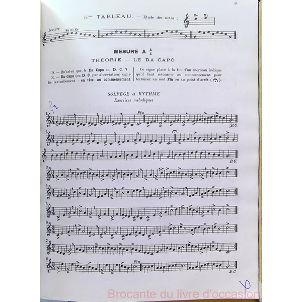 Solfège Populaire basé sur le rythme Clé de sol