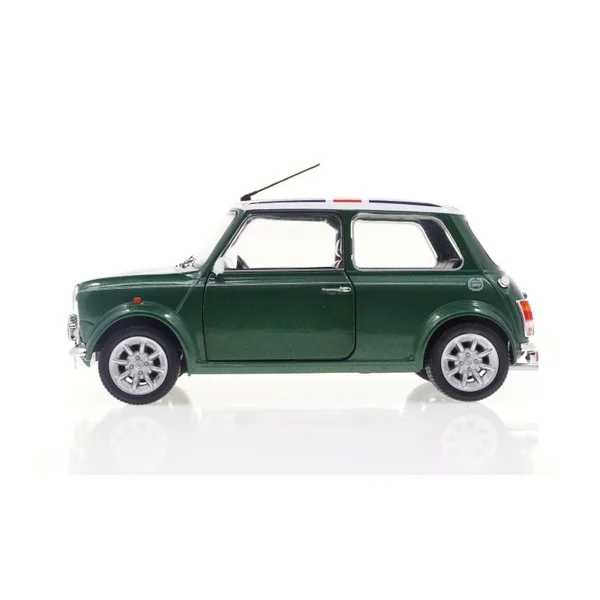 SOLIDO 1800612 MINI COOPER SPORT BRITISH RACING GREEN & FLAG 1997 1/18