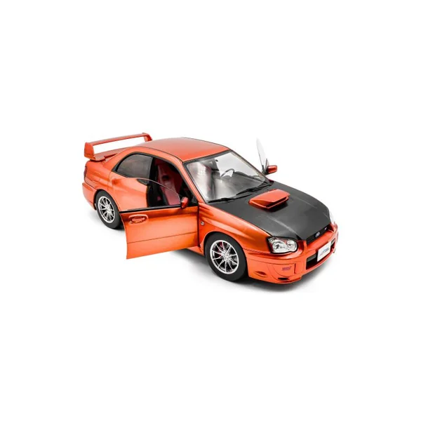 SOLIDO 1812304 SUBARU IMPREZA WRX STI ORANGE METALLIC 2003 1/18