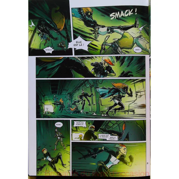 Space Gangsters avec dédicace de l'auteur et dessin
