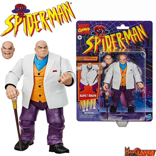 SPIDER-MAN Animated Figurine Le Caïd Kingpin Marvel Retro Collection Hasbro