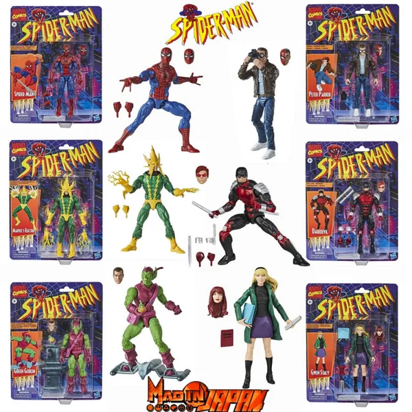 SPIDER-MAN Animated Set Figurines Marvel Retro Collection Wave 1 Hasbro
