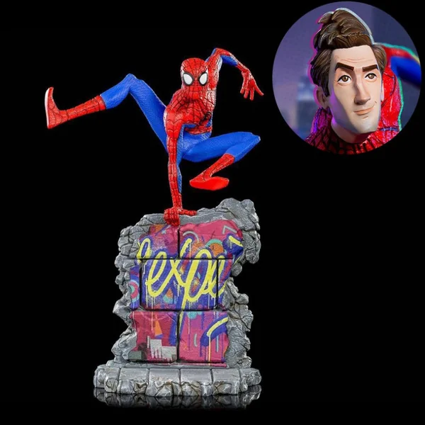 SPIDER-MAN : Into the Spider-Verse BDS Art Scale Deluxe Statue Peter B. Parker Iron Studios