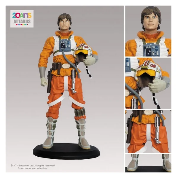 STAR WARS Statuette Luke Skywalker Snowspeeder version Attakus