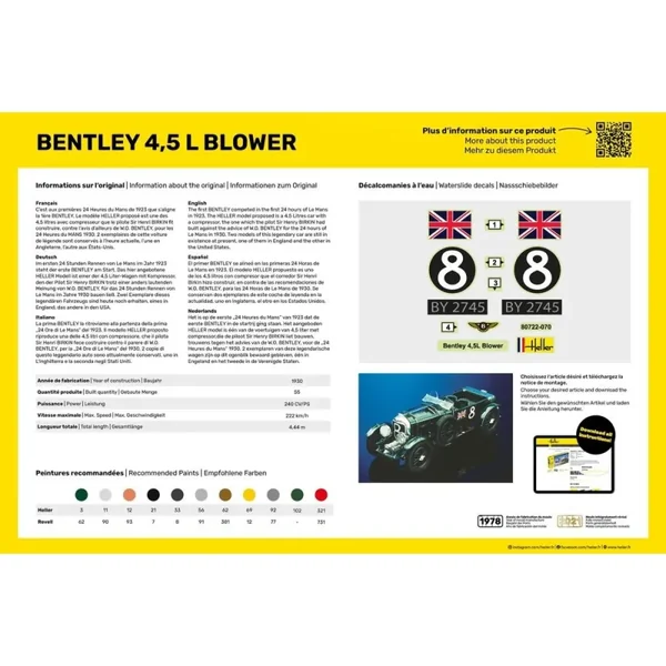 STARTER KIT (Kit de démarrage) Bentley Blower