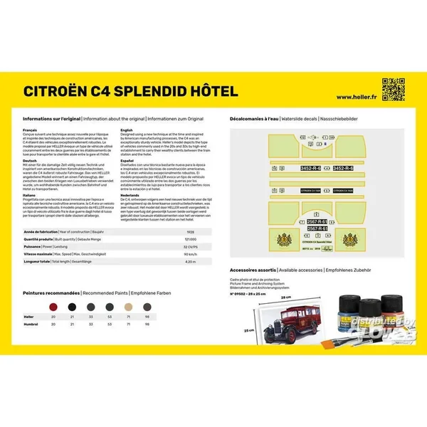 STARTER KIT (Kit de démarrage) Citroen C4 Splendid Hotel