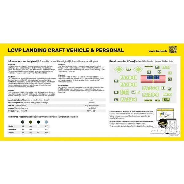 STARTER KIT (Kit de démarrage) LCVP Landungsboot + Figures