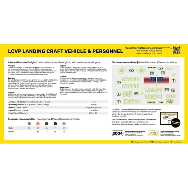 STARTER KIT (Kit de démarrage) LCVP Landungsboot + Figures