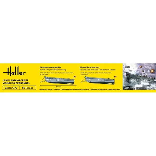 STARTER KIT (Kit de démarrage) LCVP Landungsboot + Figures