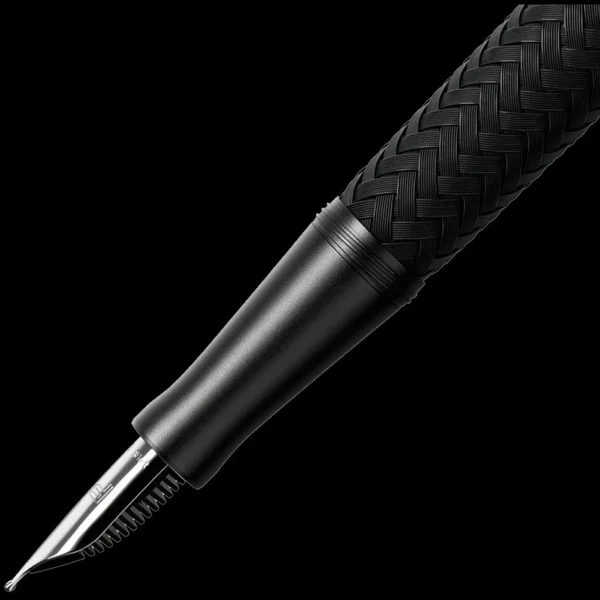 Stylo plume Porsche Design noir Plume or taille B Tec Flex