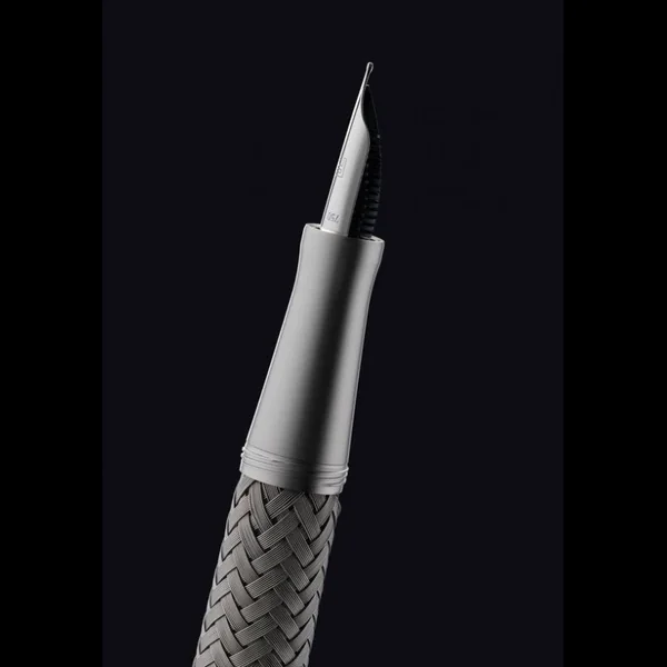 Stylo Porsche Design Tec Flex acier Plume or taille F