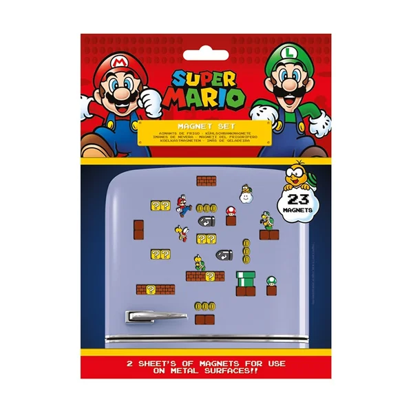 SUPER MARIO Magnet set Frigo Pyramid