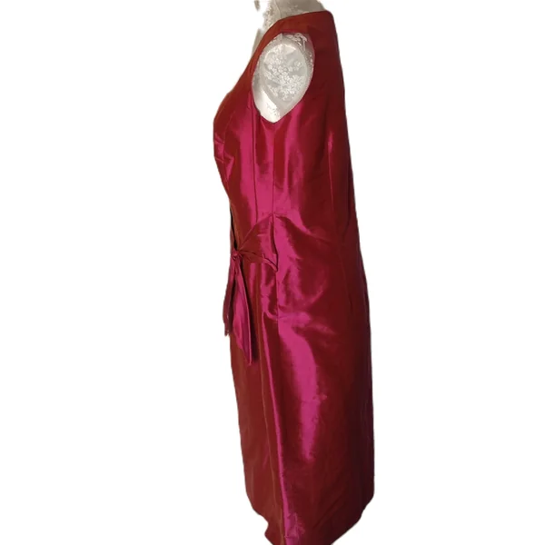 Superbe ensemble fushia en soie de chez Clairmodel (ku2)