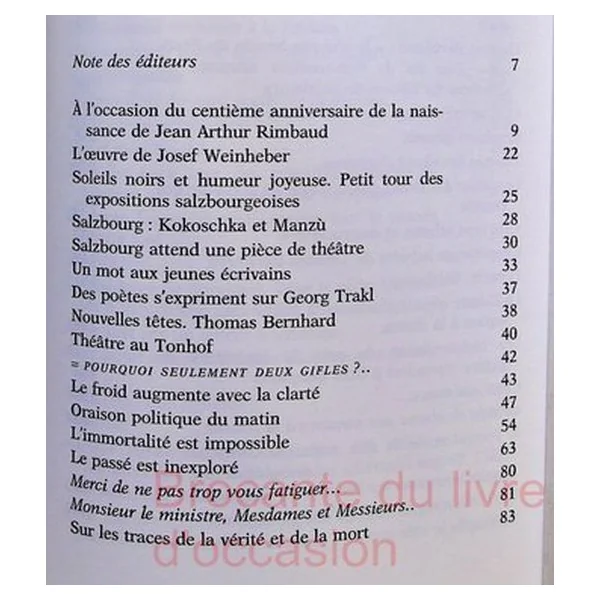 Sur les traces de la vérité - Discours, lettres, entretiens, articles