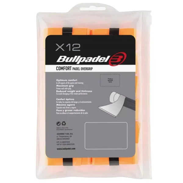 Surgrips Bullpadel Comfort Orange x 12