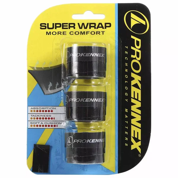 Surgrips Pro Kennex Super Wrap Noir x 3
