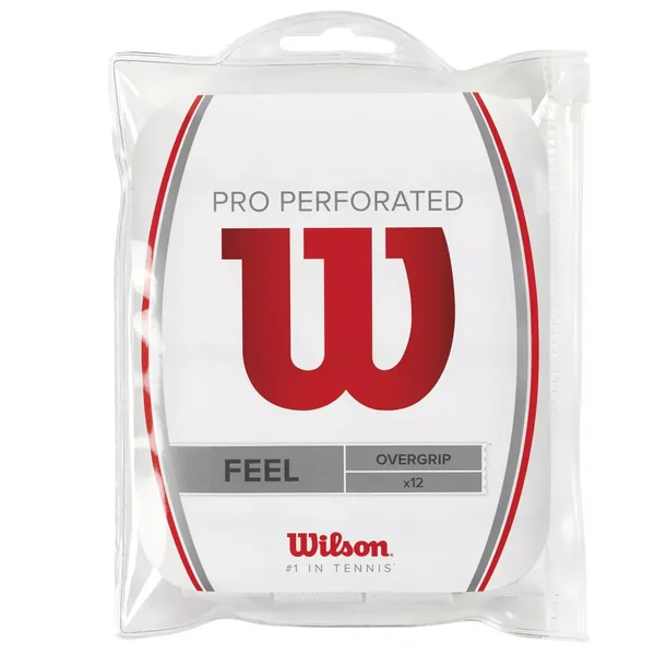 Surgrips Wilson Pro Perforated Overgrip Blanc x 12